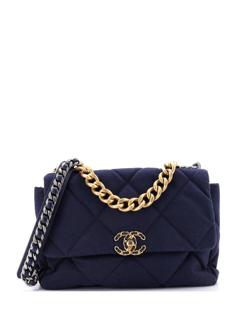Chanel 19 Flap Bag Quilted Canvas Large #263626C48B